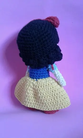 Branca de Neve em Crochê Amigurumi