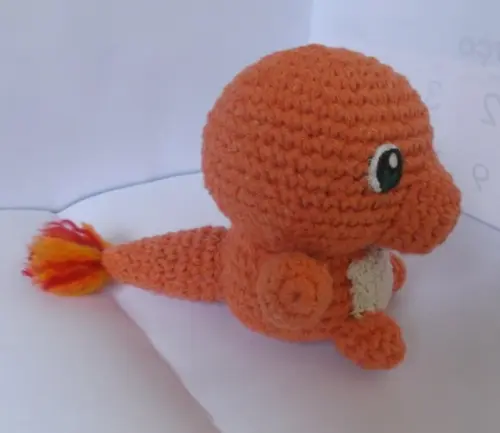Charmander de Crochê Amigurumi