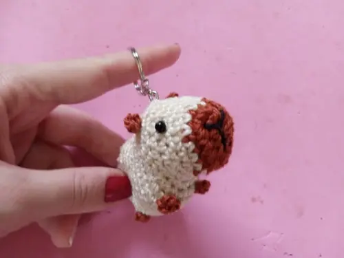Chaveiro Capivara em Crochê Amigurumi