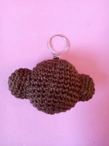 Chaveiro Macaco em Crochê Amigurumi