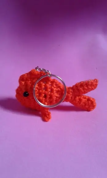Chaveiro Peixe em Crochê Amigurumi