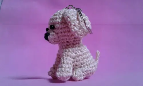 Chaveiros Cachorrinhos em Crochê Amigurumi