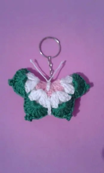 Chaveiros Borboletas em Crochê Amigurumi