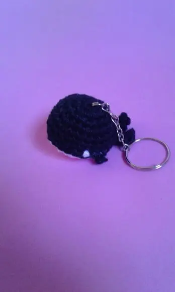 Chaveiros Mini Baleias em Crochê Amigurumi
