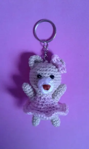 Chaveiros Ursinhas em Crochê Amigurumi