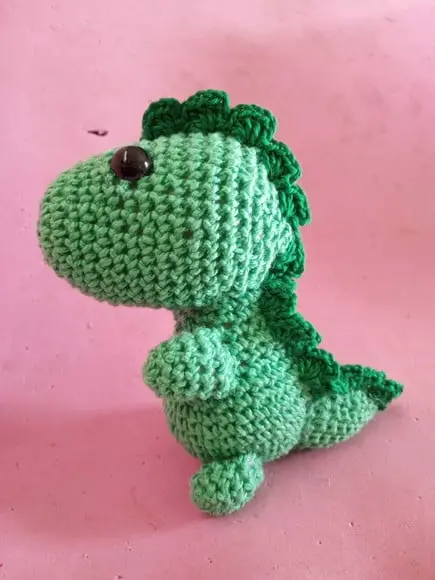 Dinossauro em Crochê Amigurumi