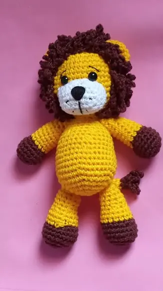 Leão em Crochê Amigurumi