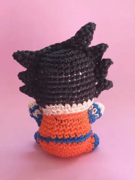 Mini Goku (Chibi) Em Crochê Amigurumi