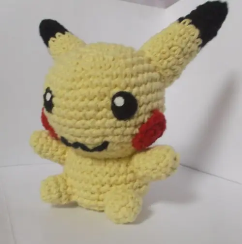 Pikachu de Crochê Amigurumi