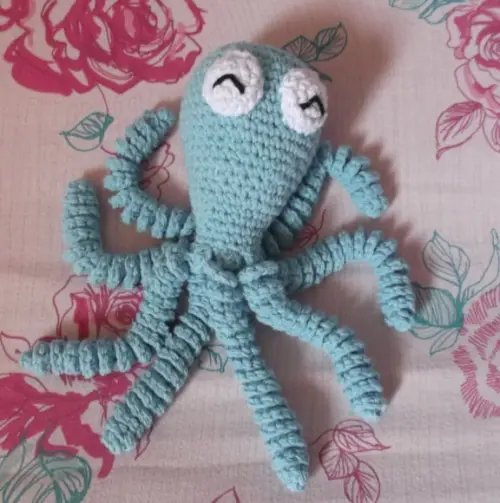 Polvo Em Crochê Amigurumi Para Bebês
