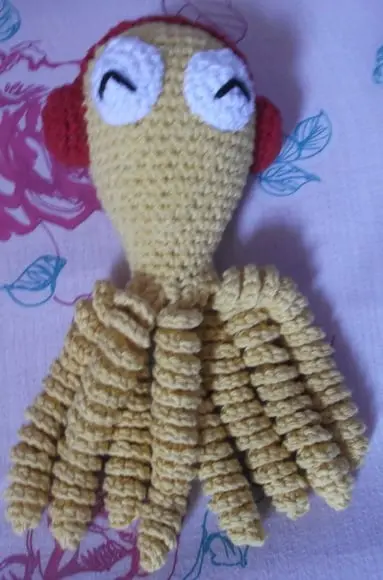 Polvo Em Amigurumi Para Bebês Com Fones