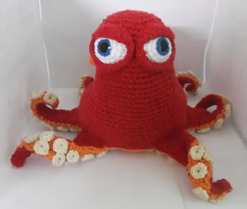 Polvo Hank - Procurando Dory - Amigurumi