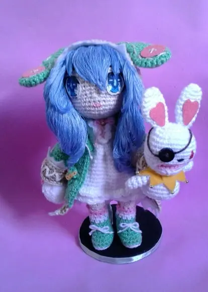 Yoshino Himekawa - Date a Live em Crochê Amigurumi