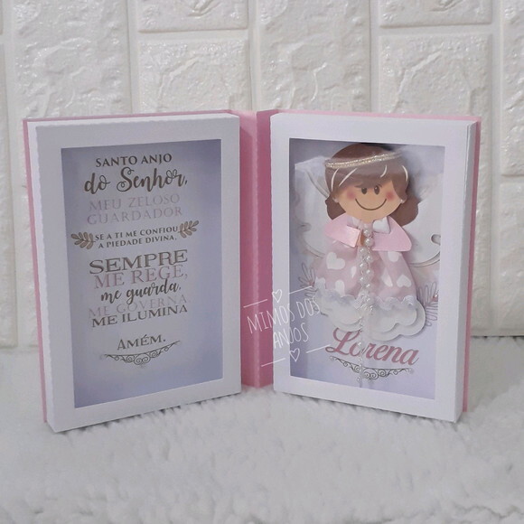 Caixa Livro Oração Santo Anjo Menina