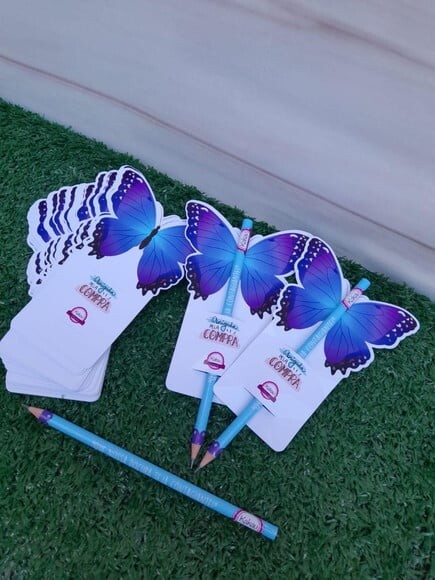 Lápis Tag Borboleta
