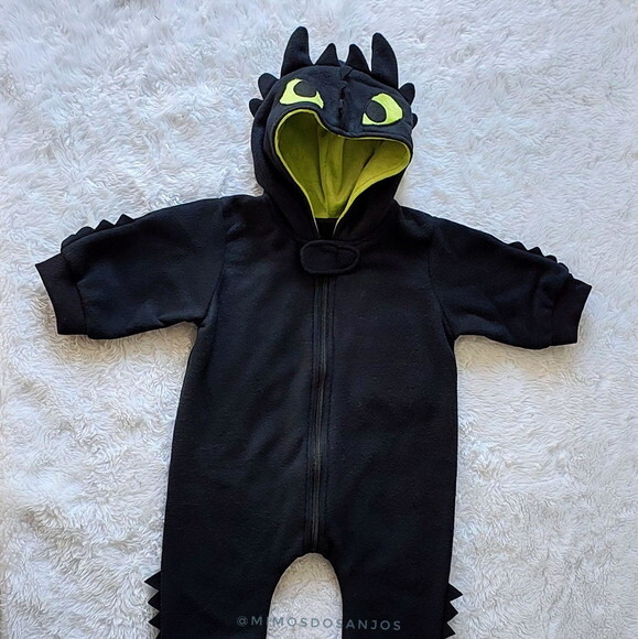 Macacão Dragão Banguela 3 Meses a 2 Anos