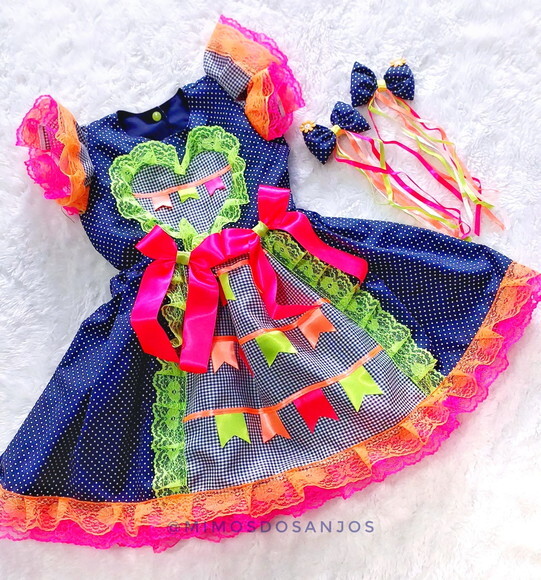 Vestido Junino Bandeirinhas