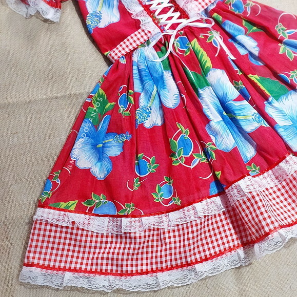 Vestido Junino Chitão - Pronta Entrega