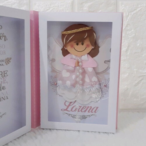 Caixa Livro Oração Santo Anjo Menina