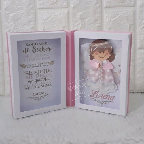 Caixa Livro Oração Santo Anjo Menina