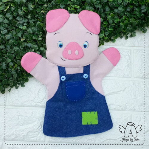 Fantoche Porquinho Prático - os Três Porquinhos