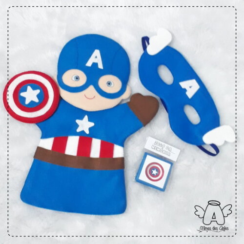 Kit Fantoche Capitão América