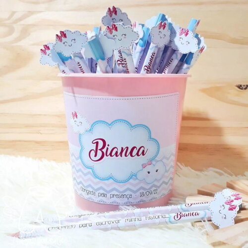 Lápis Personalizado Chuva de Amor
