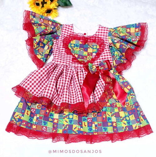 Vestido Junino Bem Me Quer - Pronta Entrega