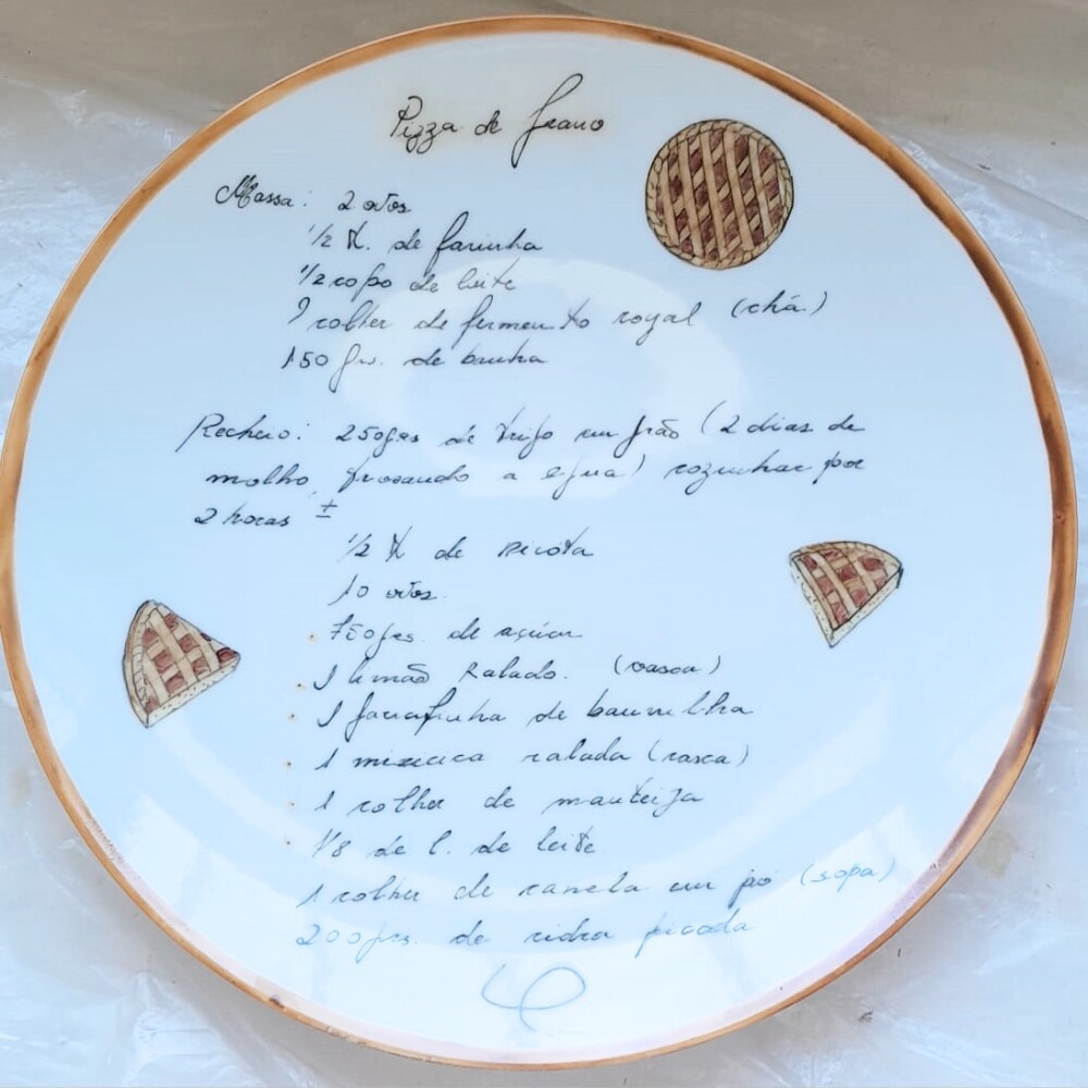 Prato com Receita de Família