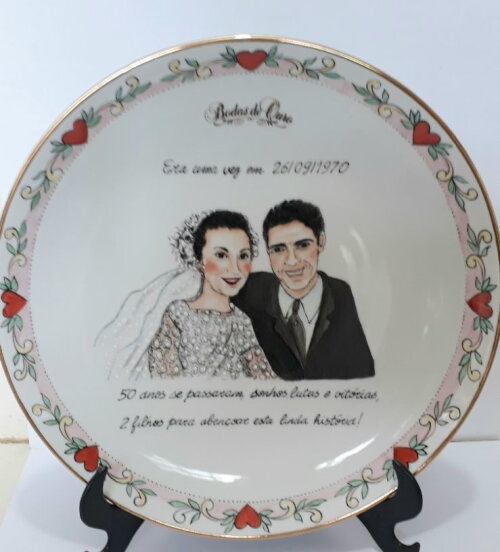 Prato Bodas de Ouro