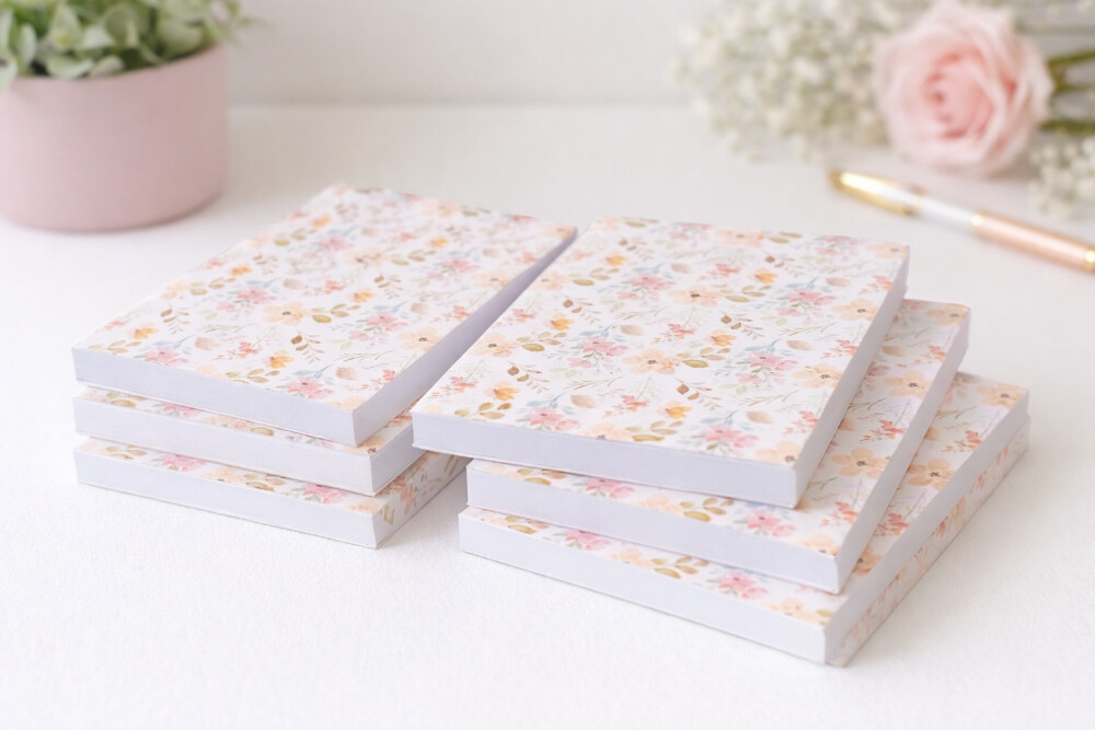 🌸 Bloquinho de Anotações Floral – Coleção Flowers | TagL