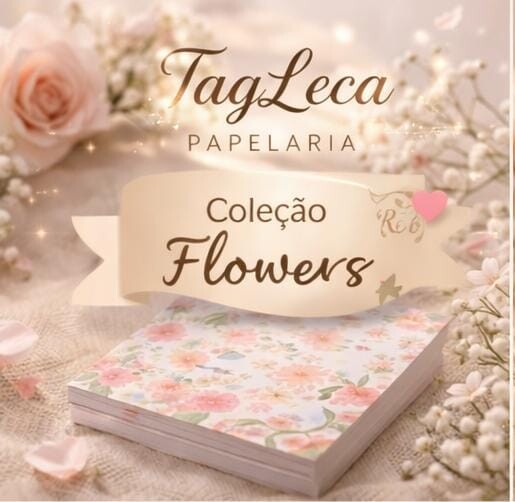🌸 Bloquinho de Anotações Floral – Coleção Flowers | TagL