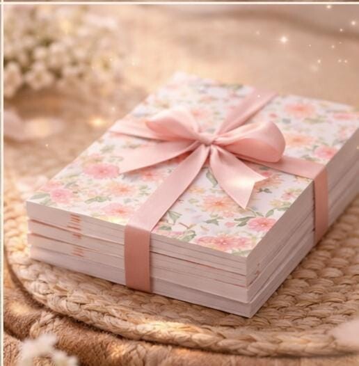 🌸 Bloquinho de Anotações Floral – Coleção Flowers | TagL
