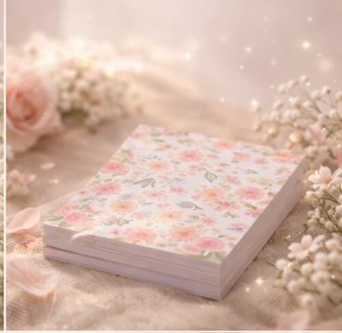 🌸 Bloquinho de Anotações Floral – Coleção Flowers | TagL