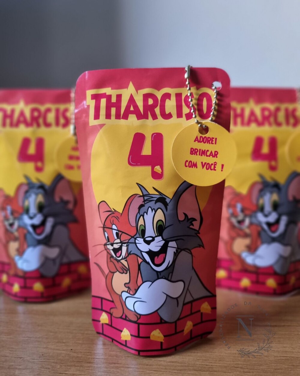 Saco Zip Lock 10x17 Lembrancinha Tom e Jerry