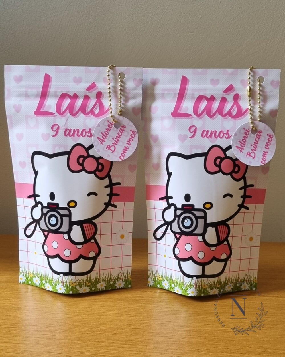 Saco Zip Lock 12x20 Lembrancinha Hello Kitty