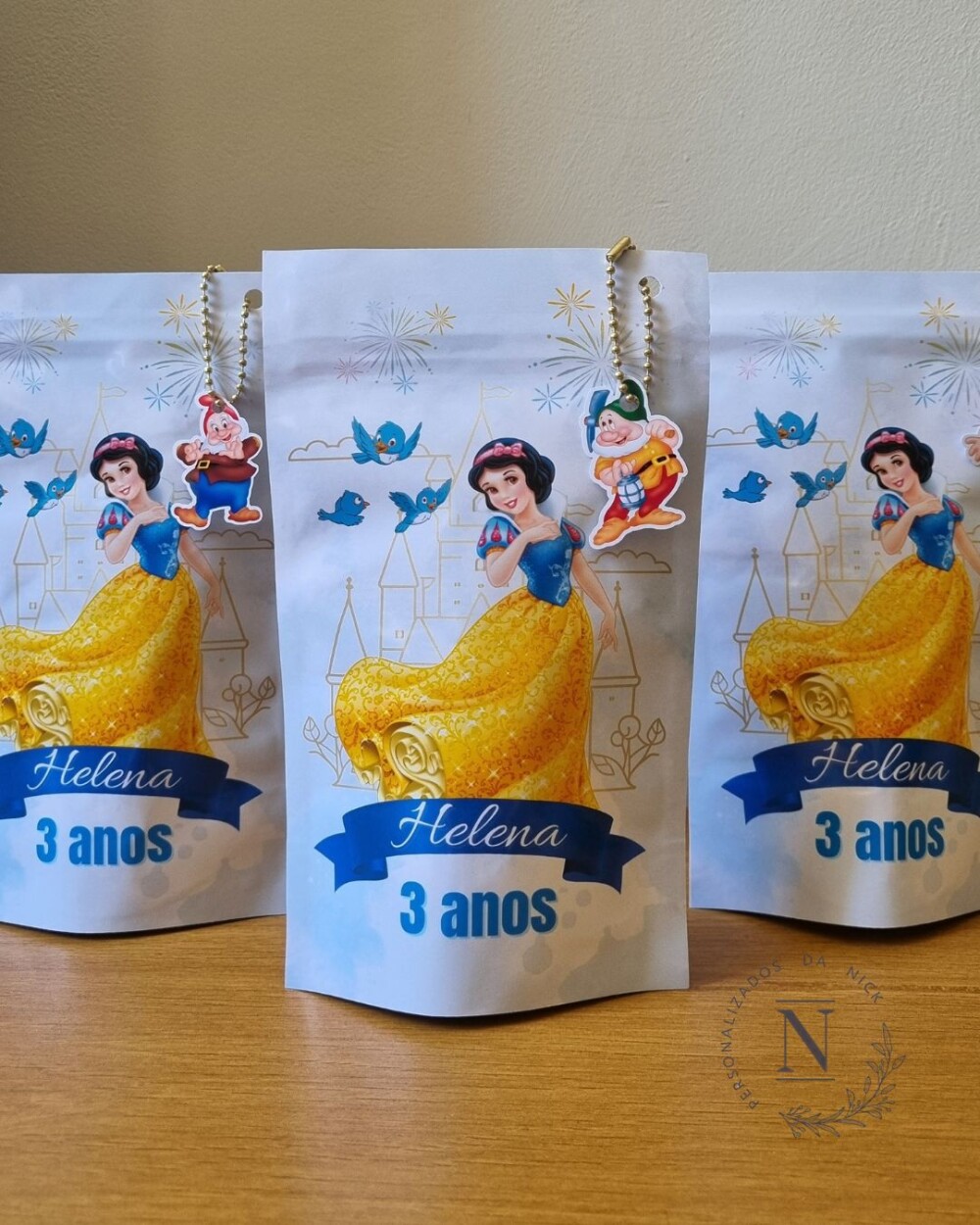 Saco Zip Lock 12x20 Lembrancinha Branca de Neve