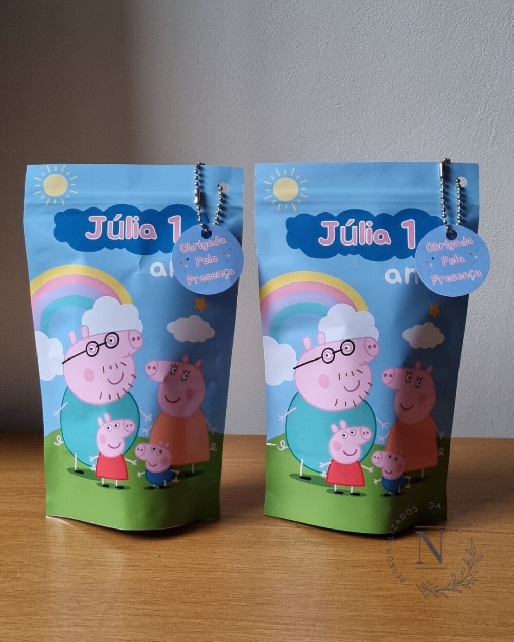 Saco Zip Lock 12x20 Lembrancinha Peppa pig