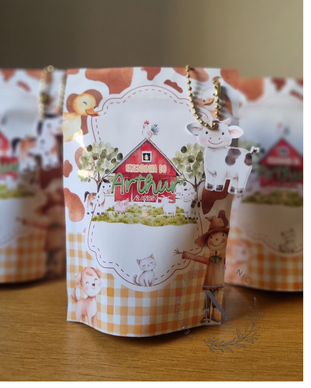 Saco Zip Lock 10x14 Lembrancinha Fazendinha