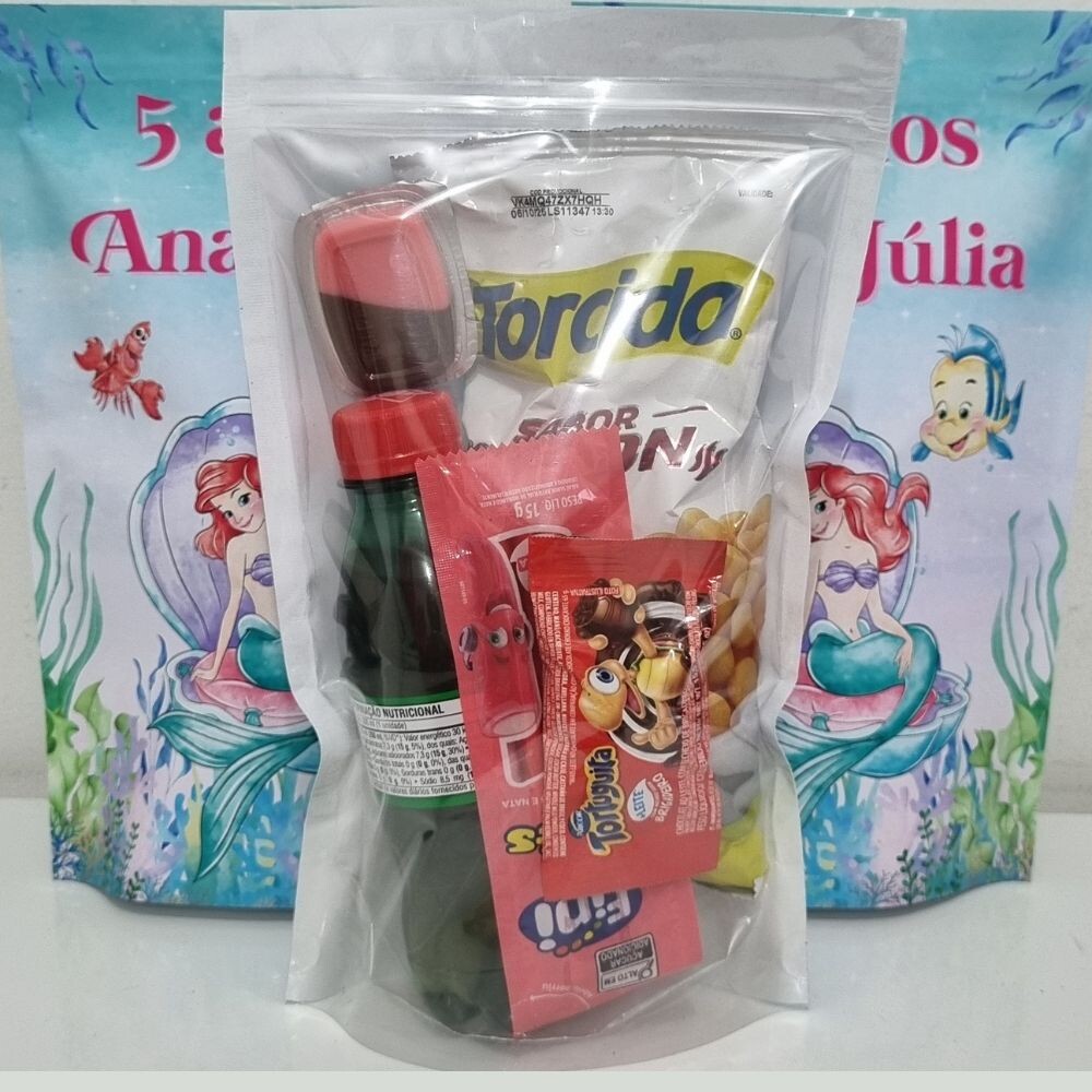 Saco Zip Lock 12x20 Lembrancinha Ariel