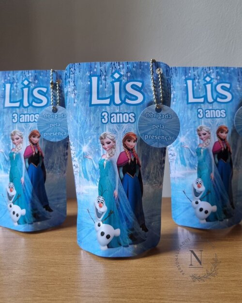 Saco Zip Lock 10x17 Lembrancinha Frozen