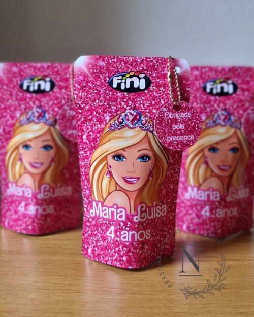 Saco Zip Lock 10x17 Lembrancinha  Barbie