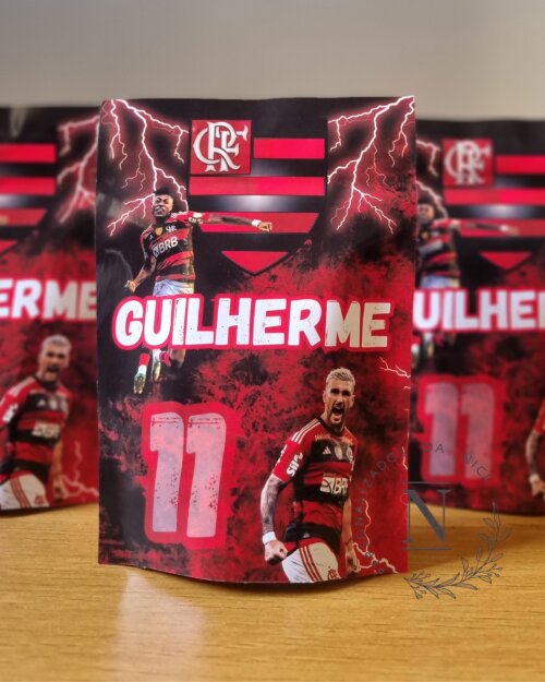 Saco Zip Lock 10x14 Lembrancinha Flamengo