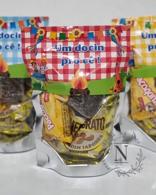 Saco Zip Lock 10x14 Lembrancinha Junino