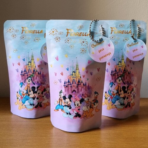 Saco Zip Lock 10x17 Lembrancinha Disney