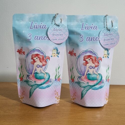Saco Zip Lock 12x20 Lembrancinha Ariel