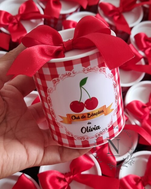 Lembrancinha cerejinha  tubolata 7x6
