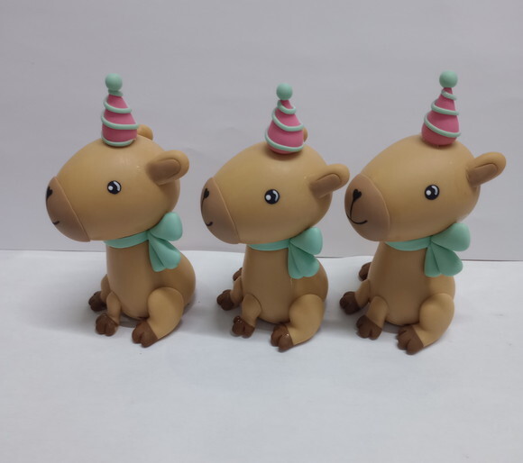 Aplique Capivara em Biscuit
