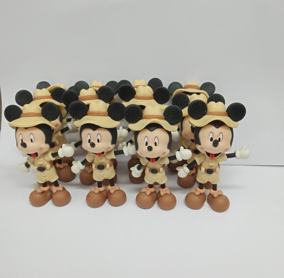 Aplique mickey safari em biscuit
