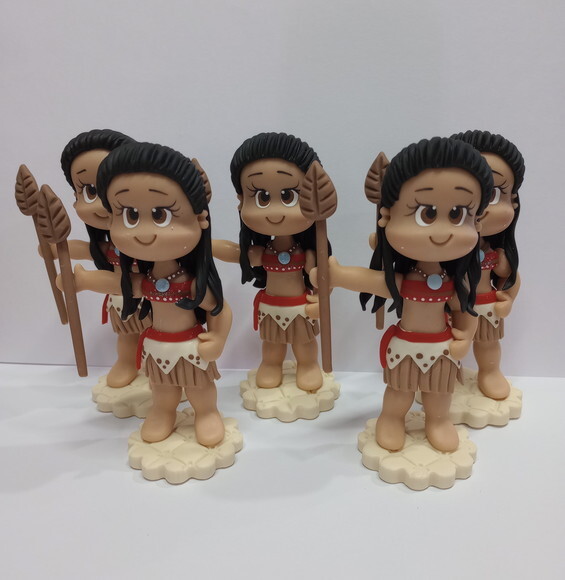 Apliques Moana em Biscuit